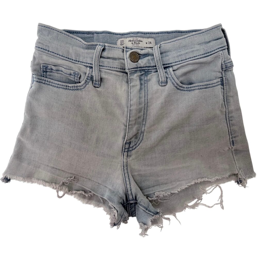 Abercrombie & Fitch Light Blue 5-Pocket Design Shorts Women's 00 / W 24